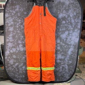 Helly Hansen Construction Hi-Viz Orange Workwear Fleece-Lined Overalls